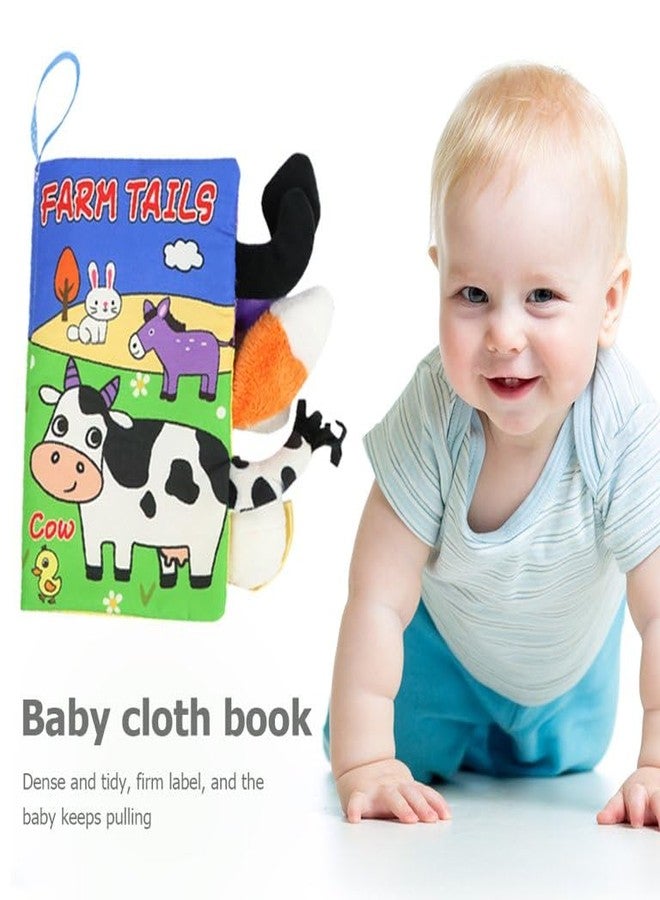 BeFunky Baby Fabric Book, Soft 3D Picture and Crinkle Sensory Toy for 0-12 Months, Montessori Learning for Boys and Girls (Cow), Multicolor - Image 3